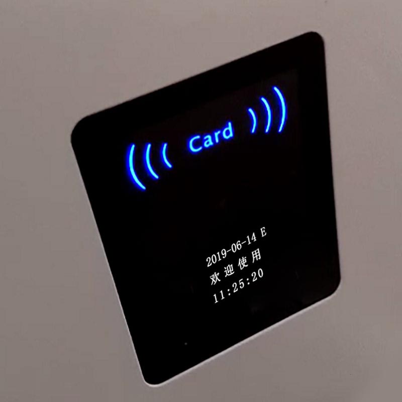 二維碼門禁含OLED顯示屏，可顯示日期、開門狀態等